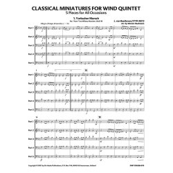Classical Miniatures for Wind Quintet : 5 Pieces for All Occasions
